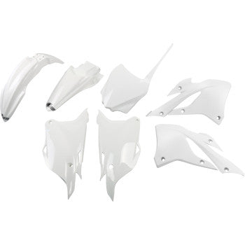 UFO Replacement Body Kit - White - Kawasaki - KX KAKIT229@047