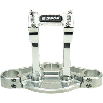 SLYFOX Handlebar Riser Kit - Straight - 1-1/8" Clamping - 6" Rise - Raw SF-1003-06-R
