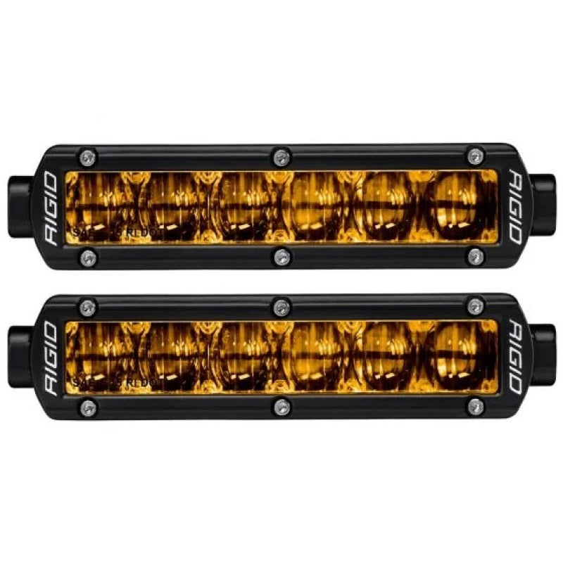 Rigid Industries 6in SR-Series Pro Dot / SAE Fog Lights (Pair) - Selective Yellow 906704