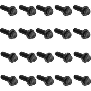 ARLEN NESS Bolt Kit - Rocker Box - 12-Point - Titanium - Black 300-945