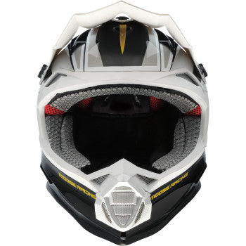 MOOSE OFFROAD MR3 Helmet - F.A.F. - White/Black/Gold - XL 0110-8931