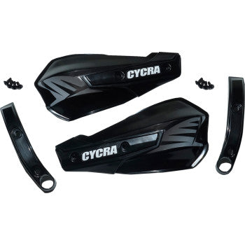 CYCRA Replacement Vortex Handshields w/ Abrasion Guards - Black 1CYC-1029-12