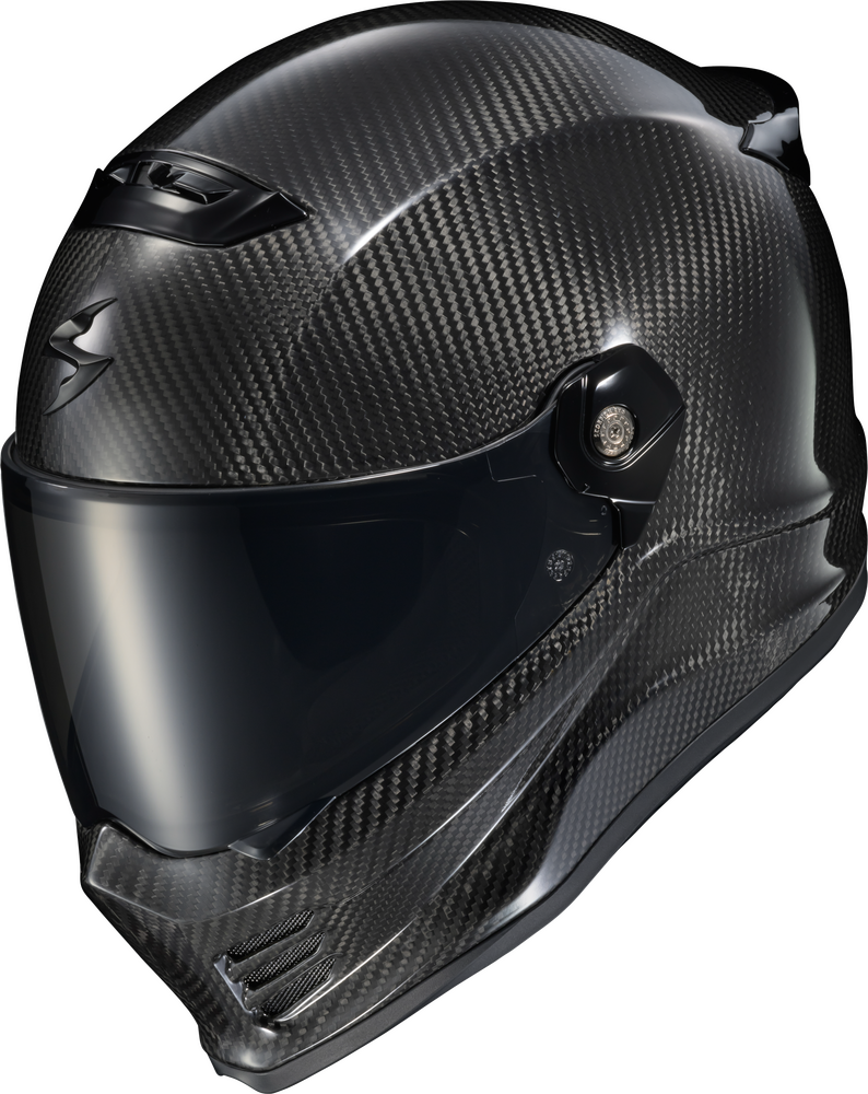 Scorpion EXO-OPEN BOX Covert Fx Carbon Full Face Helmet Gloss Black Small CFC-0033