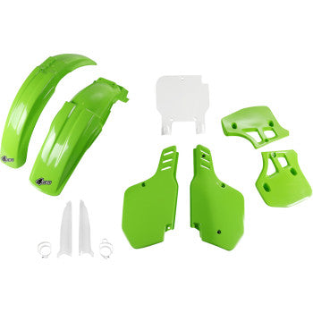 UFO Body Kit - OEM Green/White - Kawasaki - KX '93-'95 KAKIT187F@999