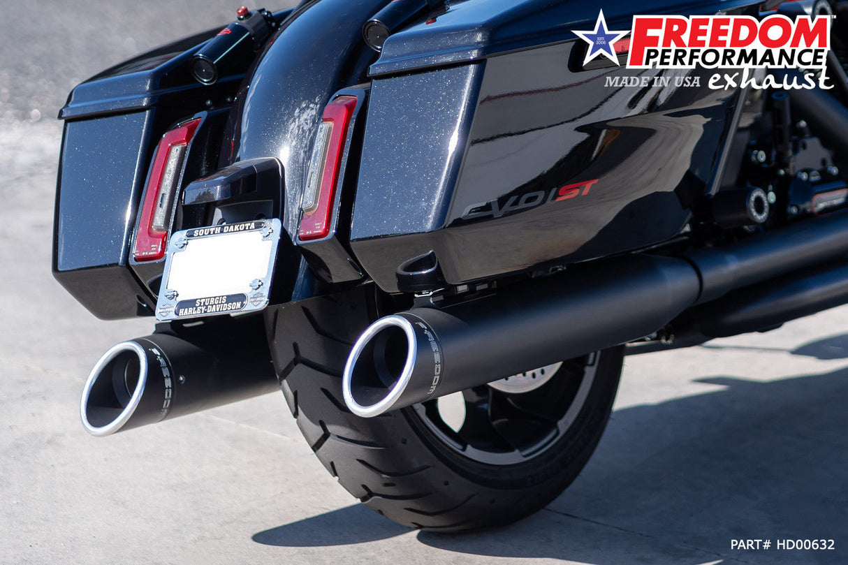 HARLEY TOURING 4.5" SLASH RAPTOR SLIP-ONS 1995-PRESENT BUNDLE