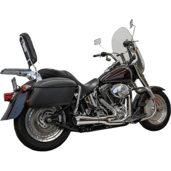 BASSANI XHAUST 2-into-1 Ripper Exhaust System - Short - Chrome - Twin Cam Softails 1S6C
