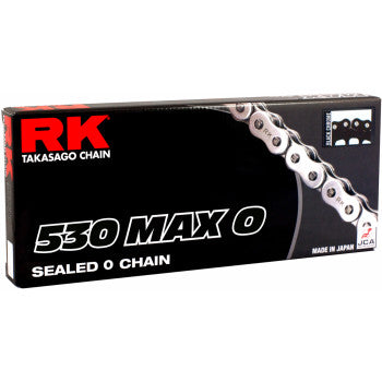 RK 530 Max O - Drive Chain - 130 Links - Black/Chrome 530MAXO-130-BC