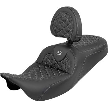 SADDLEMEN Seat Roadsofa Tri Gripper W/Silver Stitch 808-07B-210B5