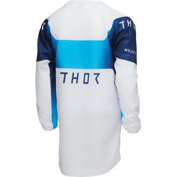 THOR Youth LAUNCHMODE Storm Jersey - White - Medium 2912-2569