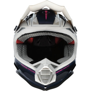 MOOSE OFFROAD MR3 Helmet - F.A.F. - White/Navy/Pink - Large 0110-8950