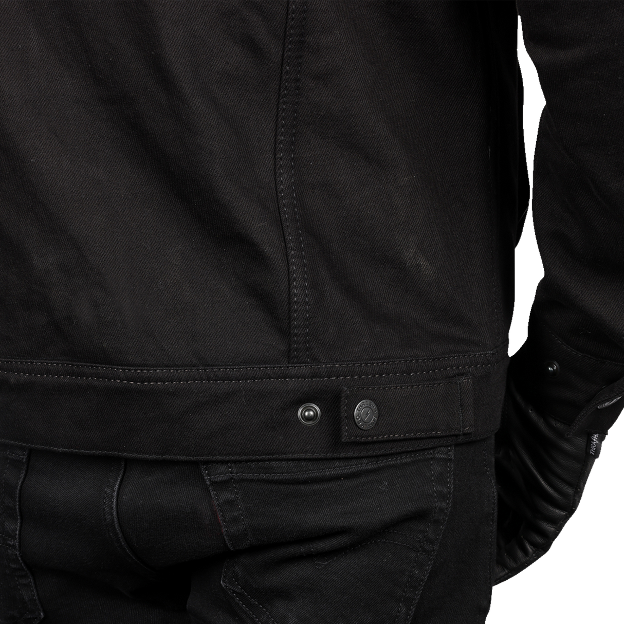THRASHIN SUPPLY CO. Highway v2 Denim Riding Jacket - Black - XL TMJ-10-11