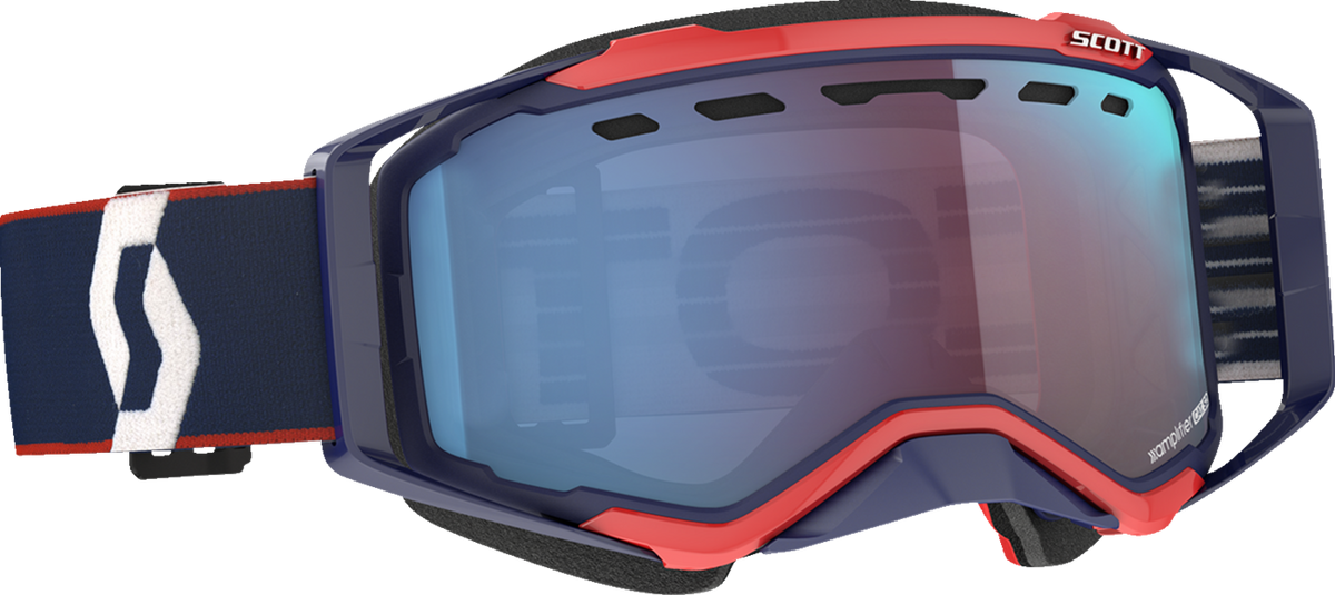 SCOTT Prospect Snow Goggles - Blue/Red - Enhancer Blue Chrome