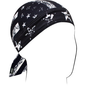 ZAN HEADGEAR Flydanna® Sportflex® - Distressed Flag - Black/White ZL164