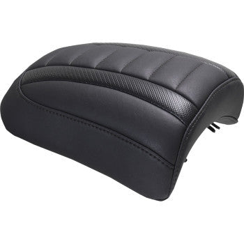 MUSTANG Padded Passenger Seat Cowl - Deluxe - Black Stitch - FLT/FLH '23-'25 88610