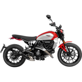 LEOVINCE LV-10 Slip-On Muffler - Black Scrambler 2023-2024 15266FB
