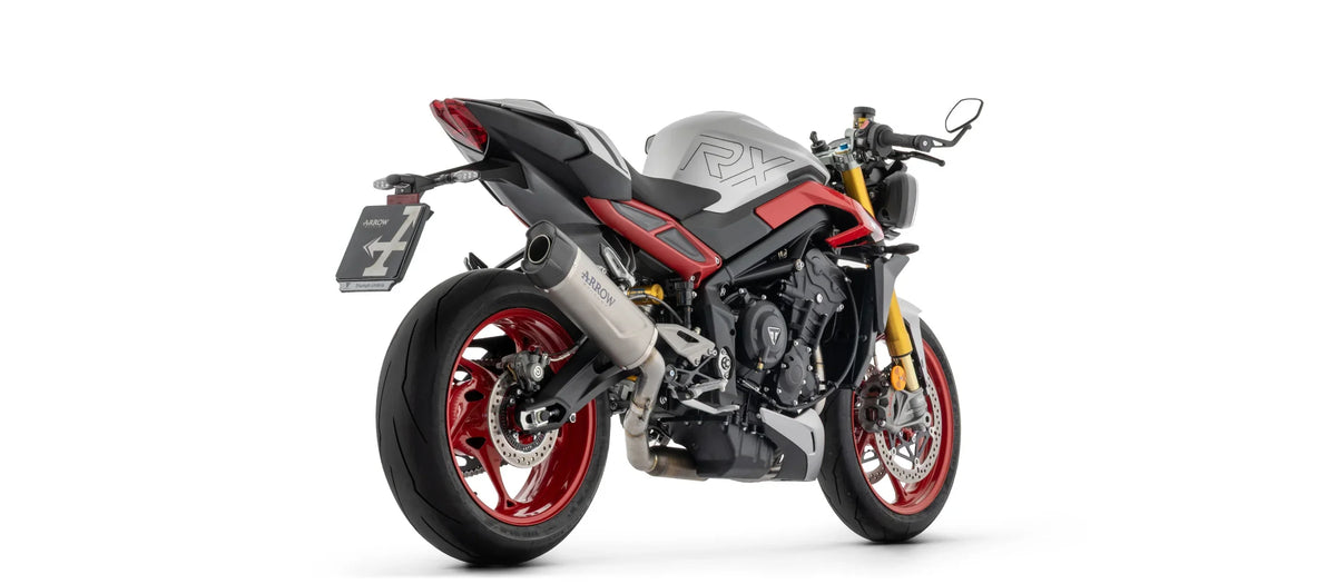 Arrow Triumph Street Triple 765 RX 2026 Full System With Indy Race EVO Titanium Slip Ons 77025PK
