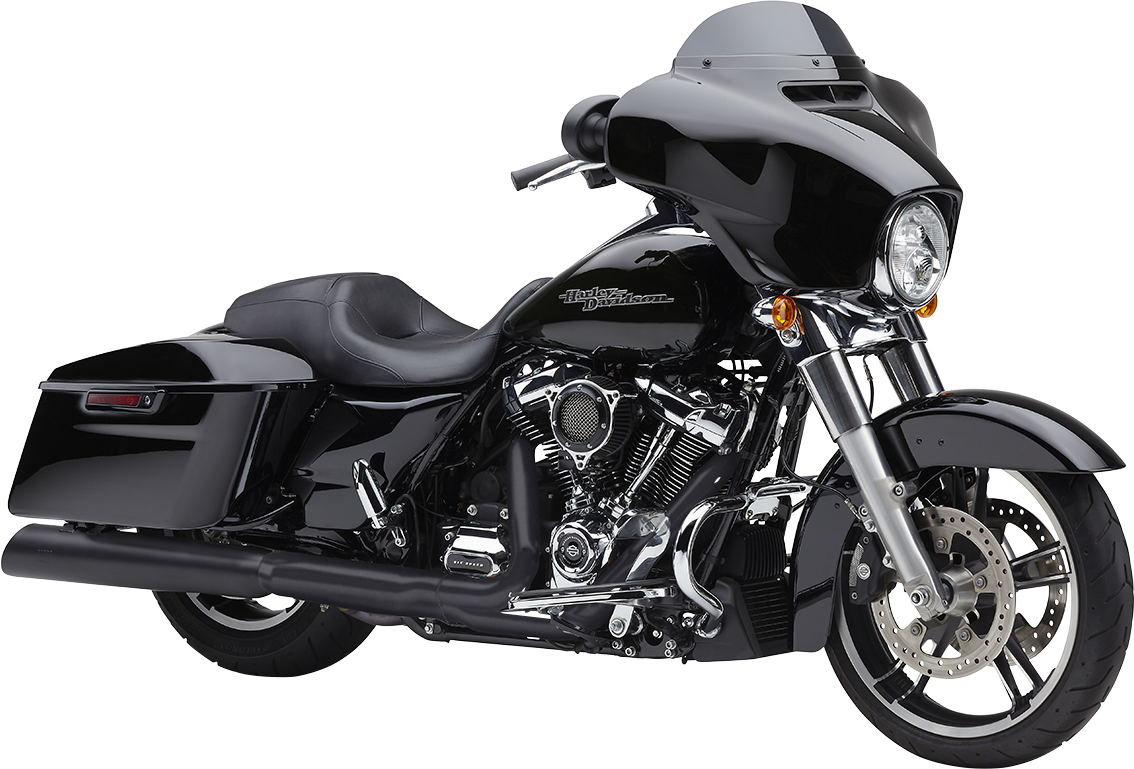 COBRA 4-1/2" NH Series Mufflers - Black Glide 2017-2022 6289RB