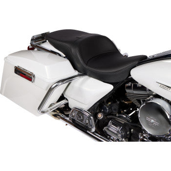 DRAG SPECIALTIES Freedom Seat - Solar Leather - Black - FLH '97-'07 0801-1508