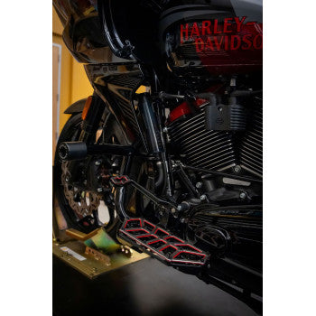 KODLIN USA NXL Floorboards - Black w/ Red Accent K73253-RL