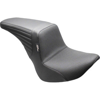 LE PERA Kickflip Up Front Seat - Basketweave - Black - FL/FX '18-'25 LYU-590BW