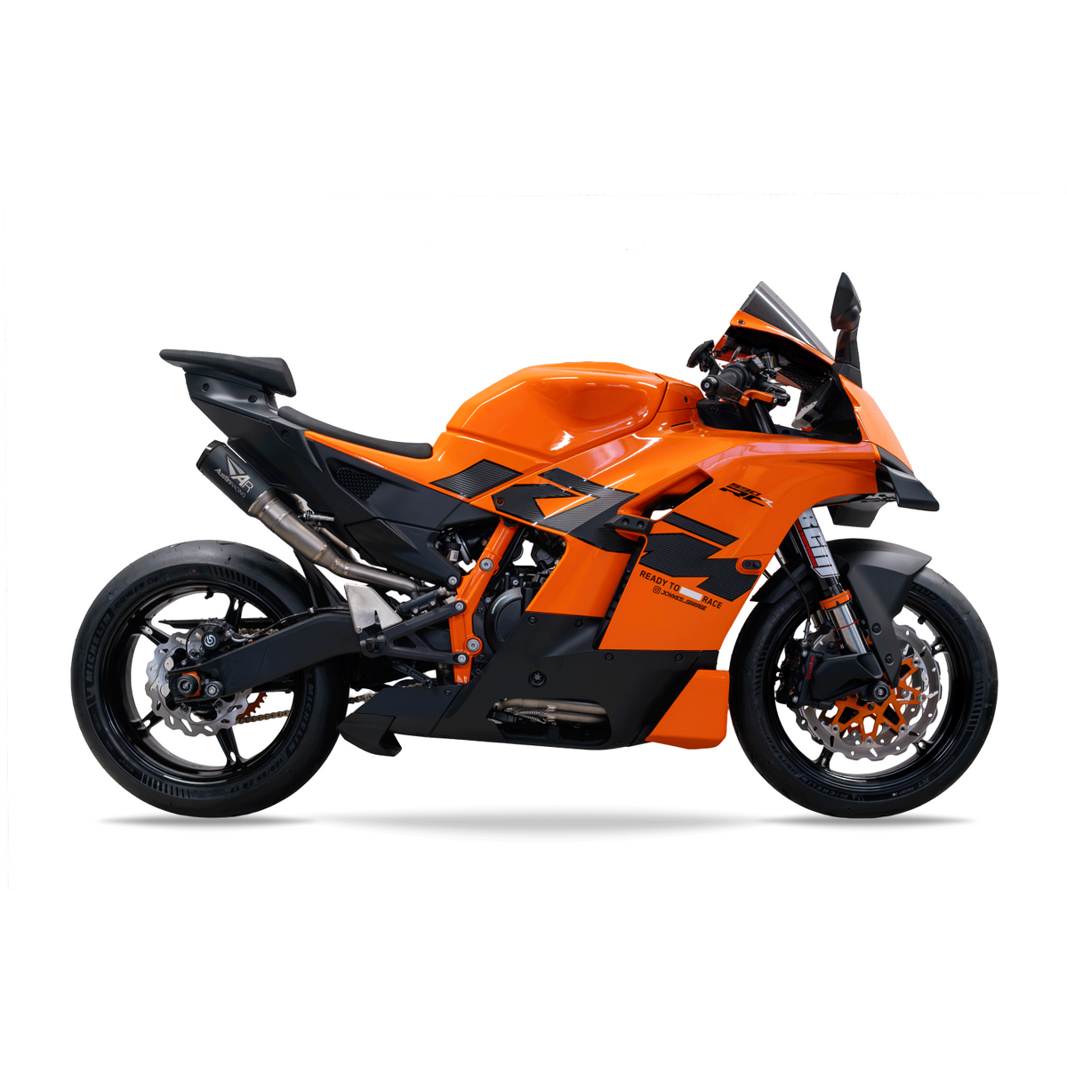 Austin RS22 140mm - 2026 KTM 990 RCR RS22 DUAL UNDERSEAT BOX DELETE TITANIUM EXHAUST SYSTEM AR101