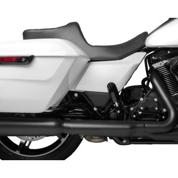 DRAG SPECIALTIES Predator III 2-Up Seat - Double Diamond - Black Stitching - FLT/FLH '23-'24 0801-1931
