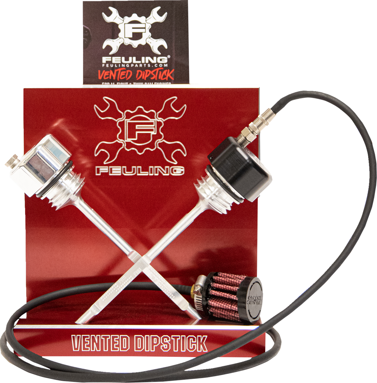 FEULING OIL PUMP CORP. Vented Dipstick - Black 3096