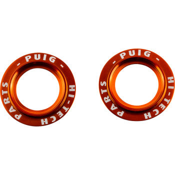 PUIG HI-TECH PARTS Axle Slider Rings - Orange - Set 20271T