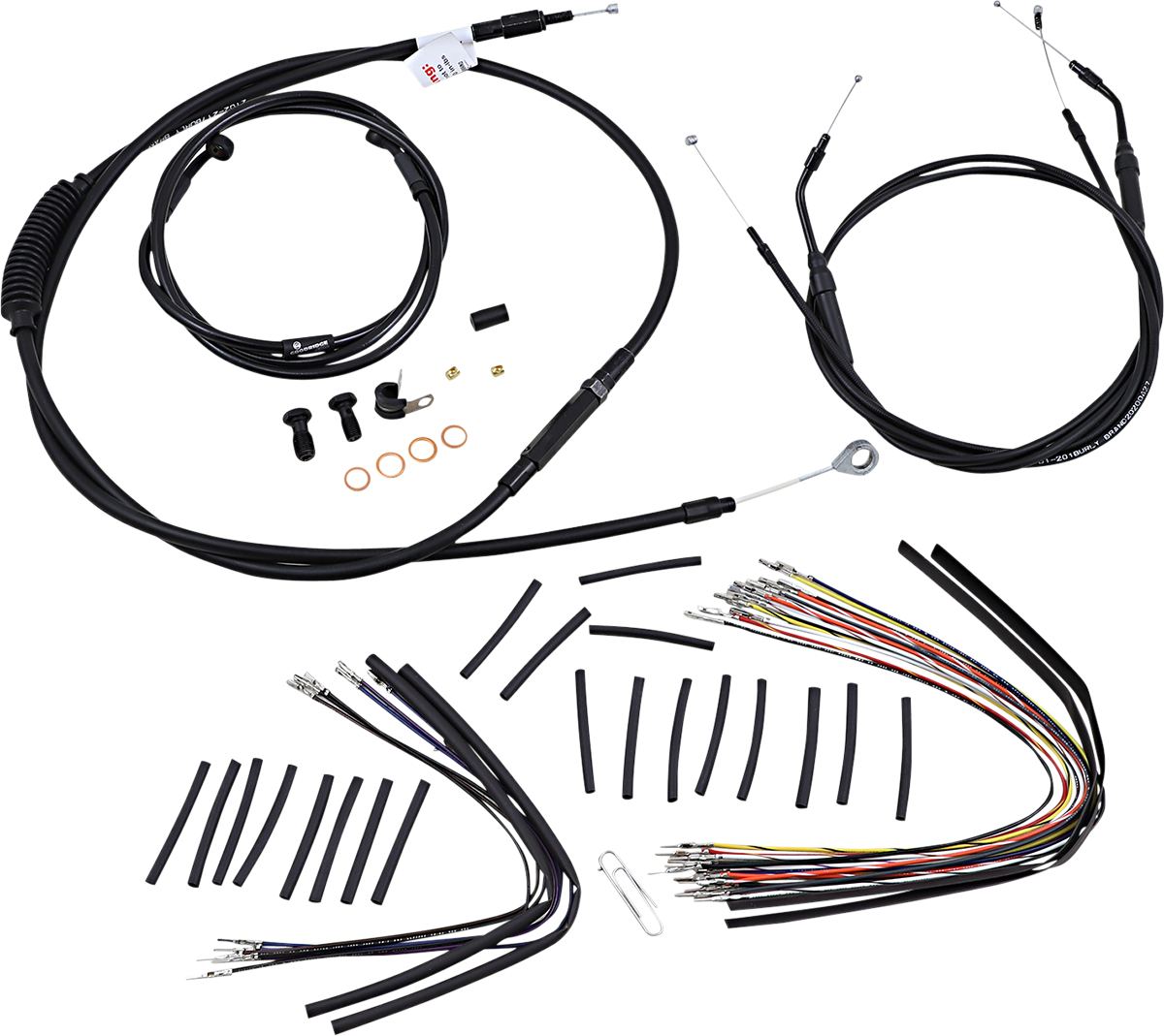 BURLY BRAND Control Kit - 16" Ape Hanger Handlebars B30-1047
