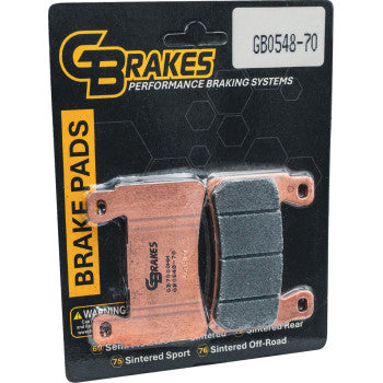 GBRAKES Brake Pad - Sintered - Front GB0548-70