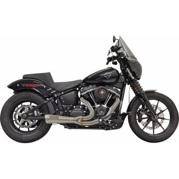 IN STOCK OPEN BOX BASSANI XHAUST Softail 2018-2023 2-into-1 Ripper Short Exhaust System Stainless Steel 1S73SSE