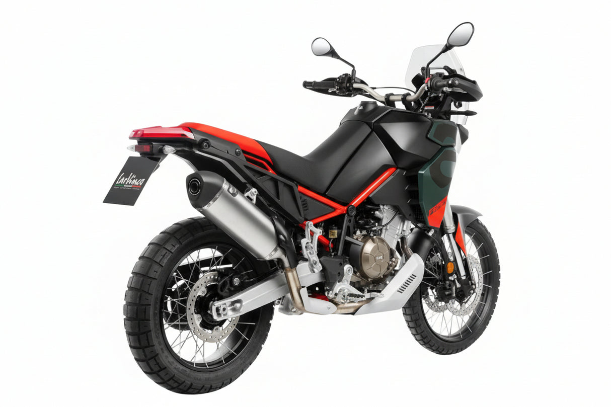 LEOVINCE - LV-14 Slip-On Muffler - Stainless Steel - Aprilia Tuareg 660 15626U 1811-4950