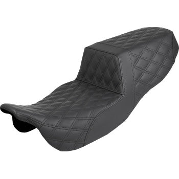 SADDLEMEN Step-Up Seat - Full Lattice Stitch - FLRT/FLTRT '15-'25 815-07-175
