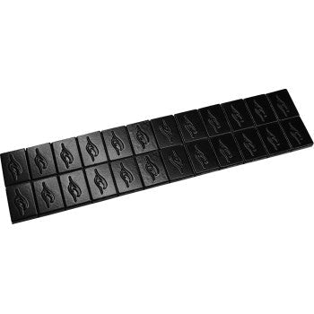 COASTAL MOTO Wheel Weights - Black - 0.5 oz - 24 Pack WWKIT-5-12B