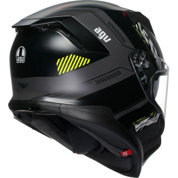 IN STOCK AGV K7 Helmet - Kyber - Matte Gray/Yellow Fluo - Small 0101-17984