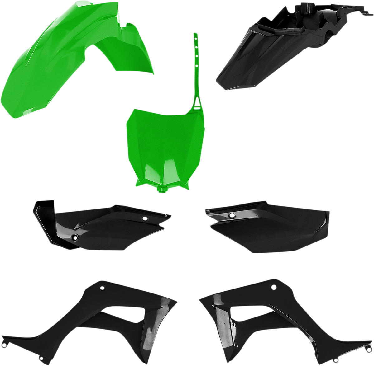 ACERBIS Full Replacement Body Kit - Green/Black CRF110F 2019-2023 2861931089