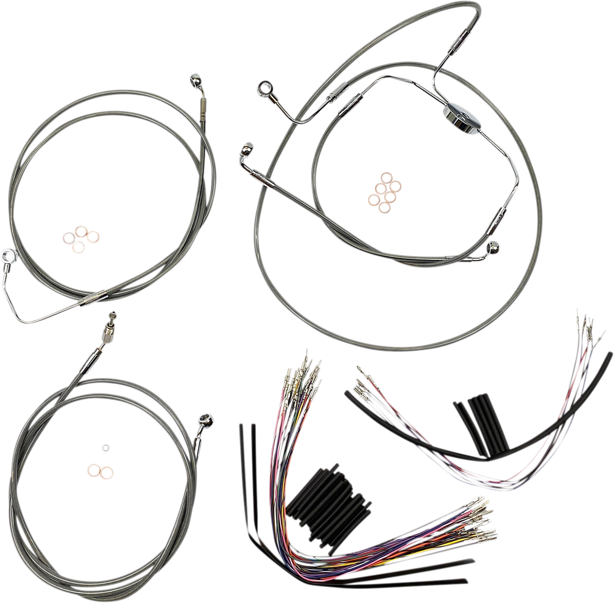 MAGNUM Control Cable Kit - XR - Glide 2008-2012 Stainless Steel 589001