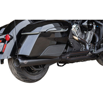 S&S CYCLE 2-into-1 Qualifier Exhaust System - Guardian Black - 49 State - Indian with PowerPlus 550-1133