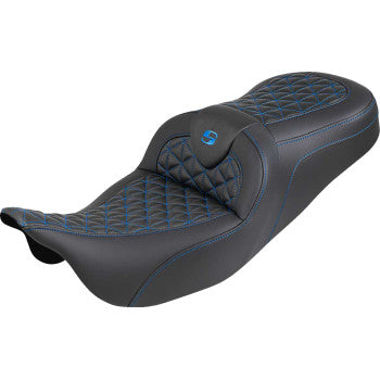 SADDLEMEN Seat Roadsofa Tri Gripper Blue Stitch 808-07B-21001