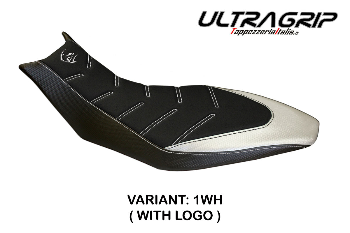 Tappezzeria Italia Aprilia Dorsoduro 750 900 1200 2010-2020 Seat Cover Ultragrip in White