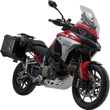 SW-MOTECH TRAX ADV Aluminum Case System - Black - Ducati Multistrada V4 '21-'24 KFT.22.822.70200/B