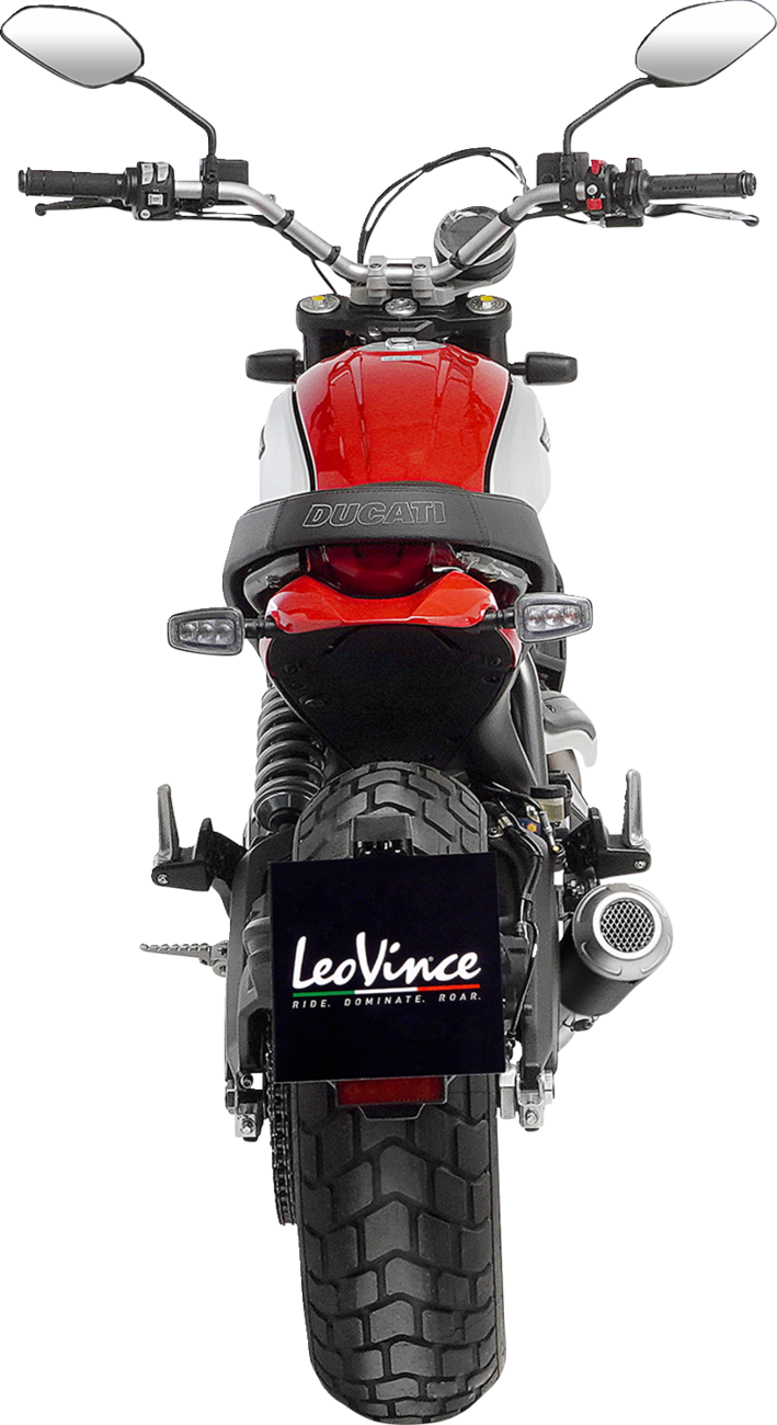 LEOVINCE LV-10 Slip-On Muffler - Carbon Fiber Scrambler 2021-2022 15250C