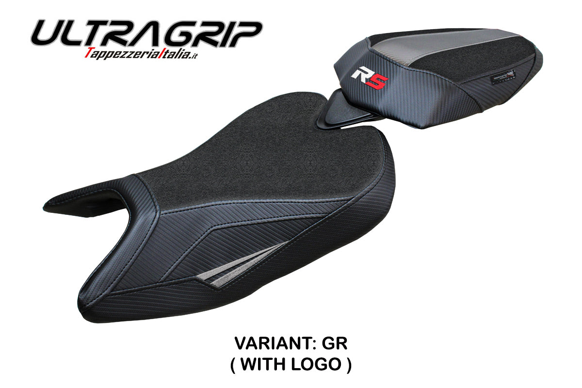 Tappezzeria Italia Aprilia RS 457 2023-2025 Seat Cover Ultragrip in Grey and Black