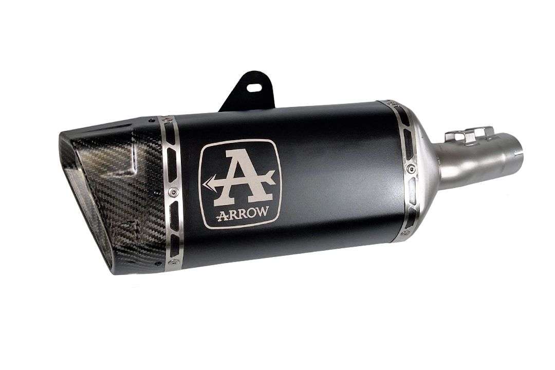 71509PTN Arrow Slip-on Exhaust Titanium Dark for ZX-6R 636 2024-25 Pista WITH WELDED LINK-PIPE