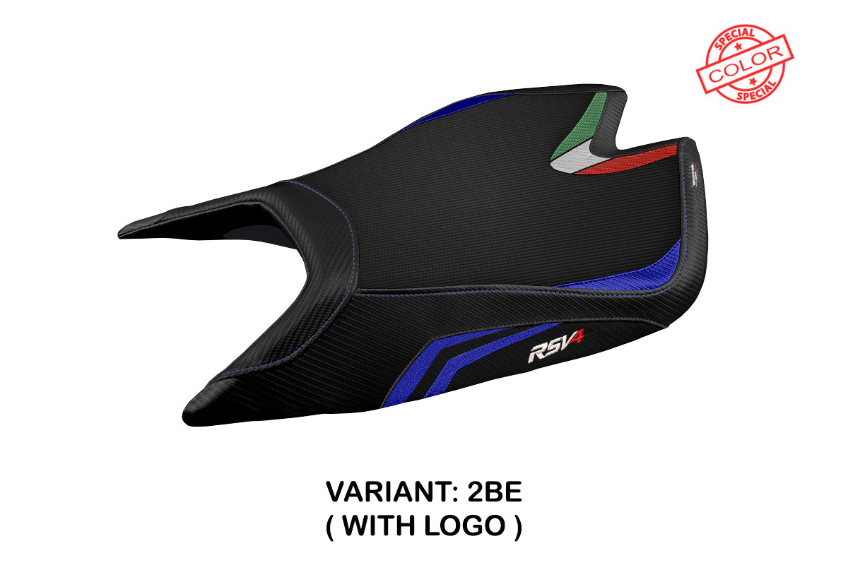Tappezzeria Italia Aprilia RSV4 2021-2025 Seat Cover in Blue and Black