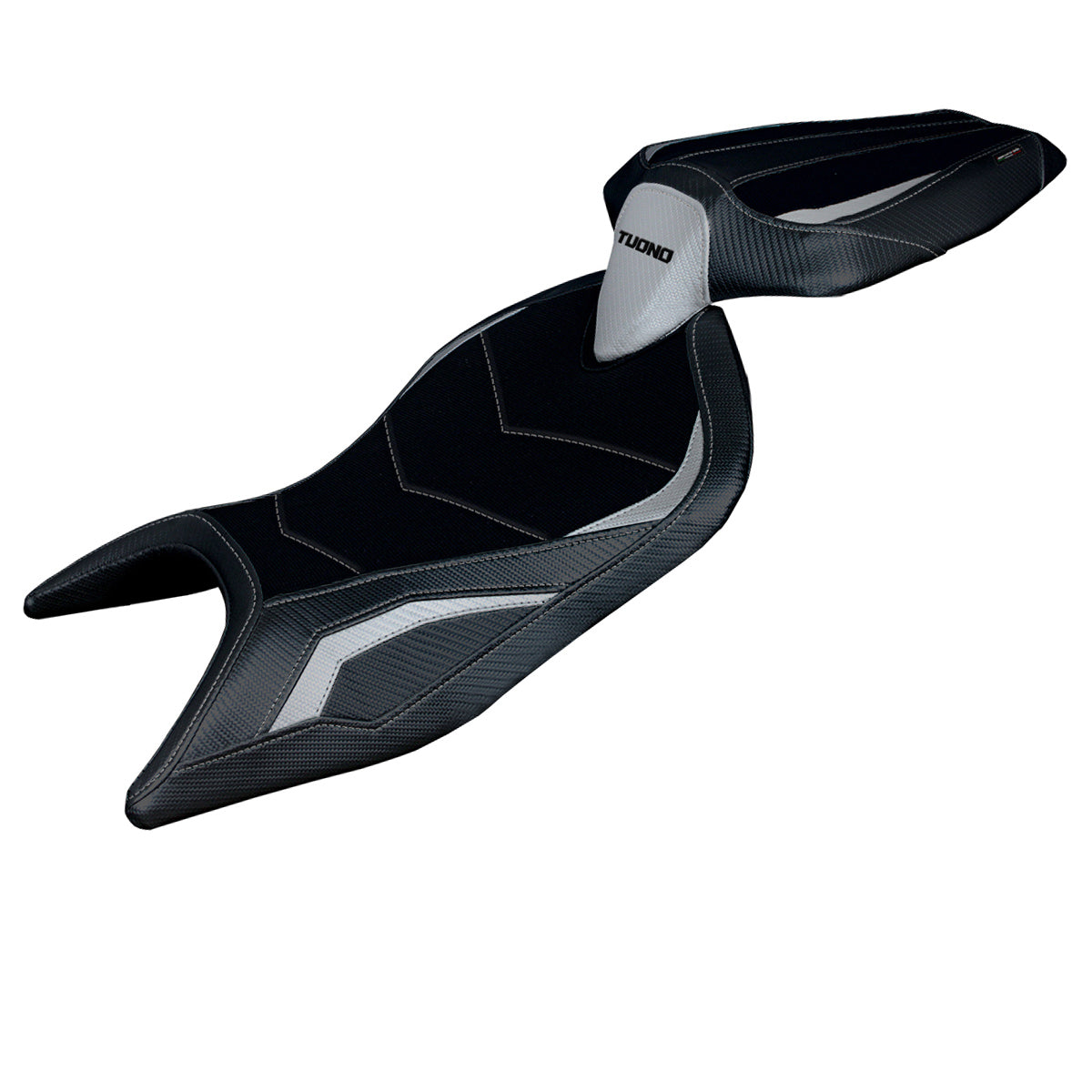 Tappezzeria Italia Aprilia Tuono 660 2021-2024 Seat Cover in Silver and Black
