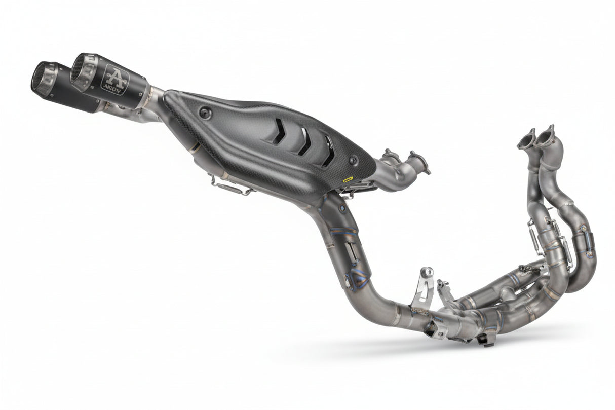 71253CP Arrow Exhaust full system Ducati Panigale V4 2025 2026 Full High Pro-Race Titanium Black Racing
