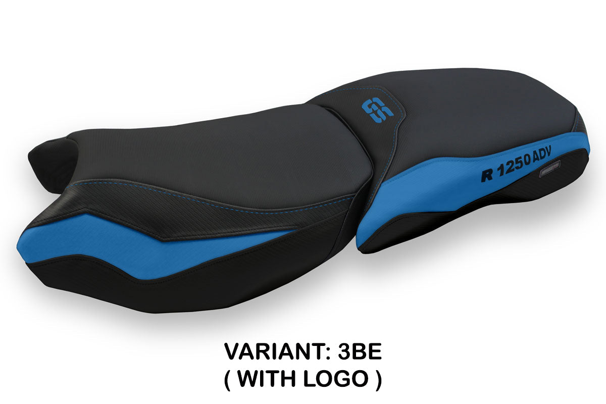 BMW R1250GS Adventure 2019-2024 Seat Cover Tappezzeria Italia in Black and Blue