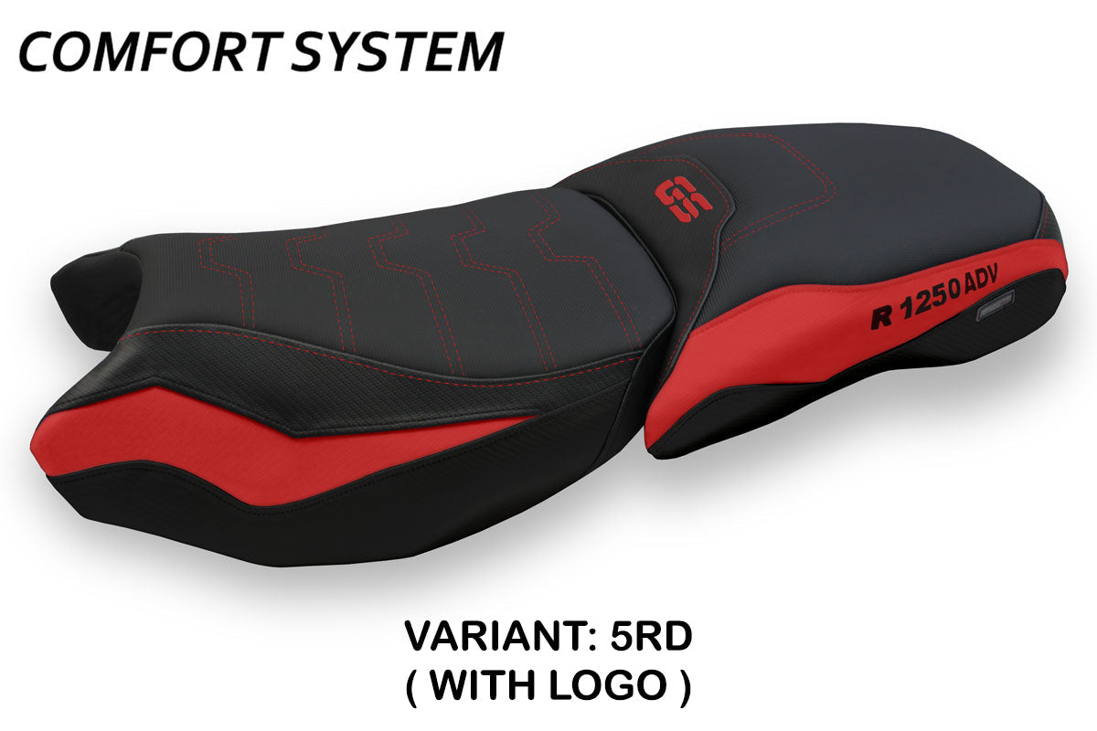 Tappezzeria Italia BMW R1250GS Adventure 2019-2024 Seat Cover Comfort in Red and Black