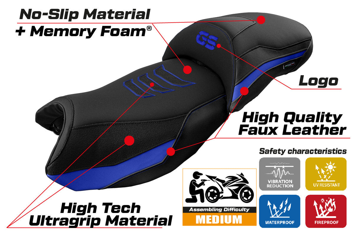 Tappezzeria Italia BMW R1250GS 2019-2023 Seat Cover Comfort in Blue SE